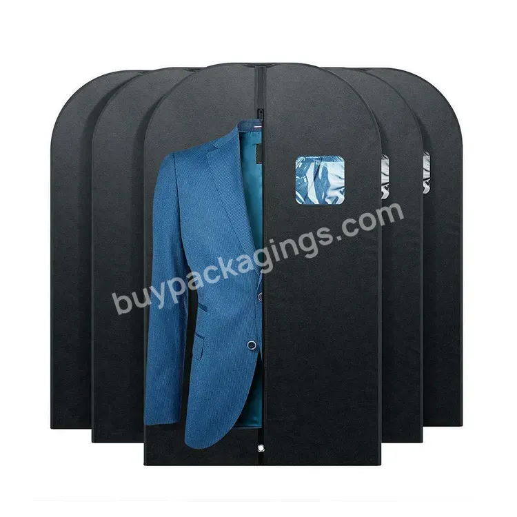 Wholesale Premium Custom Logo With Print Foldable Heavy Duty Cotton Nylon Non Woven Fabric Mens Suit Cover Garment Bag