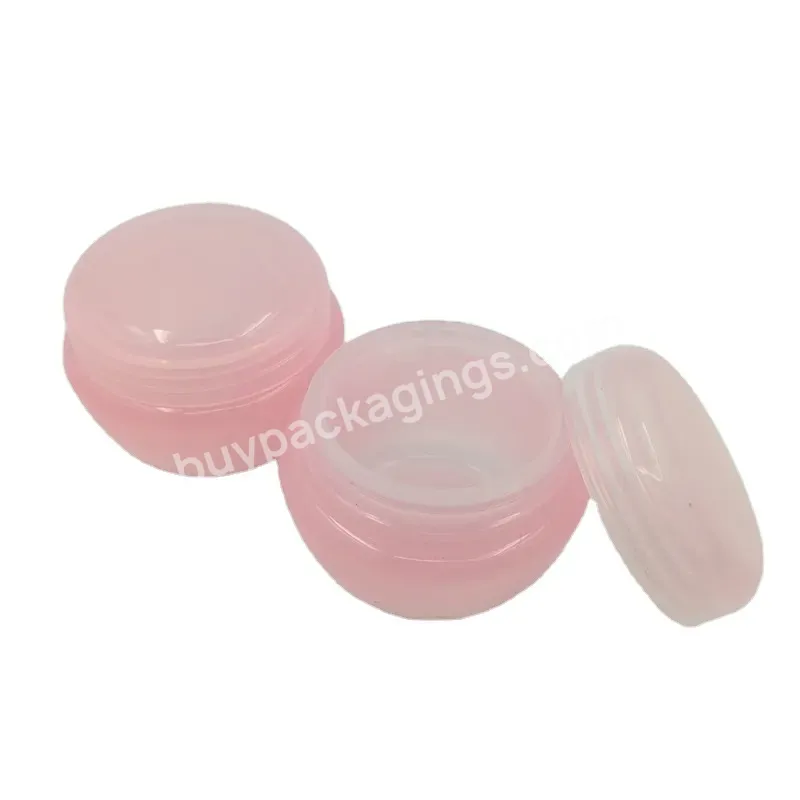 Wholesale Price 10g 20g 30g 50g Pink Colored Mini Empty Cosmetic Packing Face Cream Packaging Jar