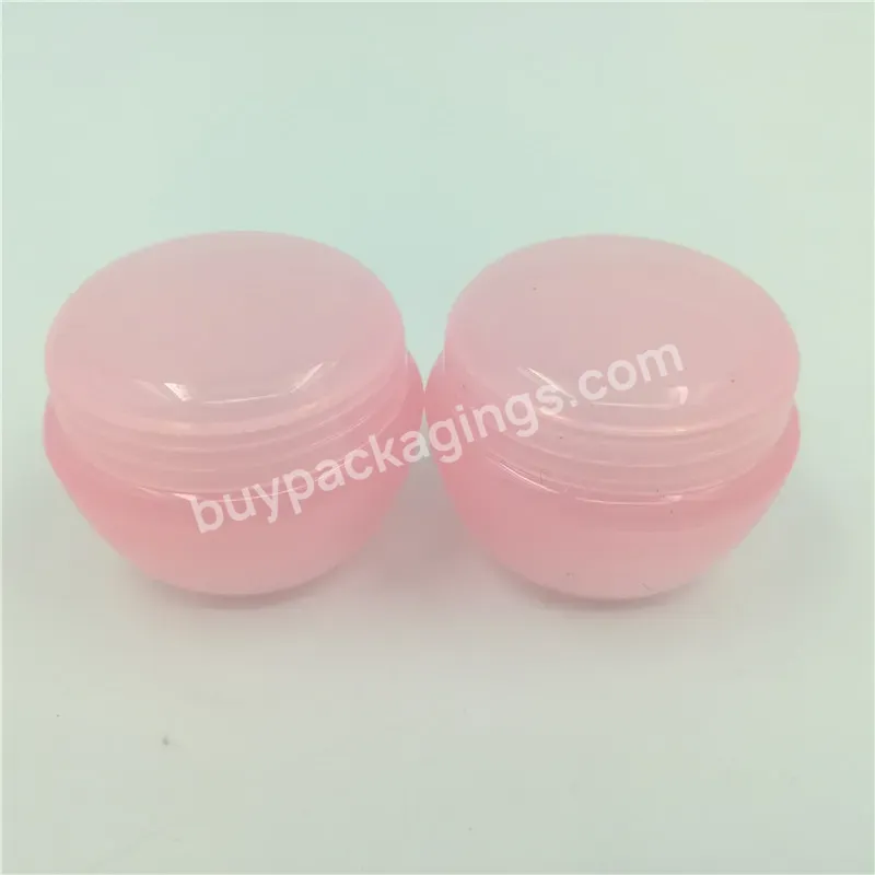 Wholesale Price 10g 20g 30g 50g Pink Colored Mini Empty Cosmetic Packing Face Cream Packaging Jar