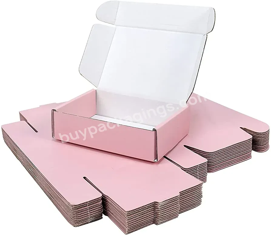 Wholesale Price 9*6*2 Inch Mailer Boxes Recyclable Gift Box For Packaging Pink Cardboard Boxes