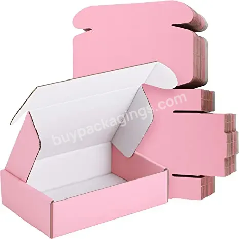 Wholesale Price 9*6*2 Inch Mailer Boxes Recyclable Gift Box For Packaging Pink Cardboard Boxes