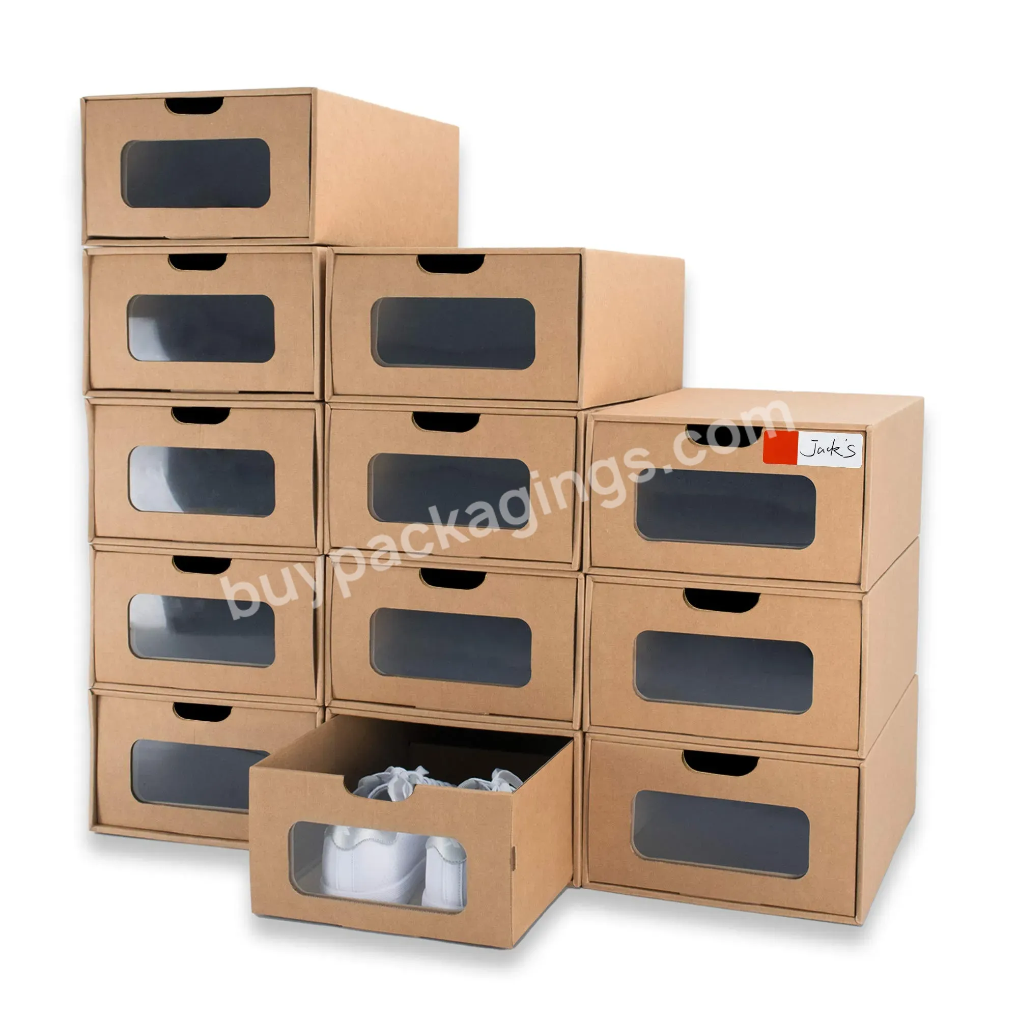 Wholesale Price Box For Shoe Packaging Customized Cardboard Packaging Paper Box Foldable Low Price Low Moq Datang