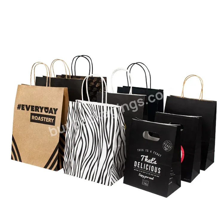 Wholesale Price Custom Paper Bag Luxury Shopping Paper Bag With Logo Print