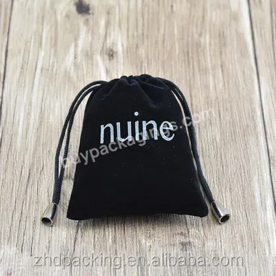 Wholesale Price For C Ap Printing Silver Stamping Velvet Bag With Logo