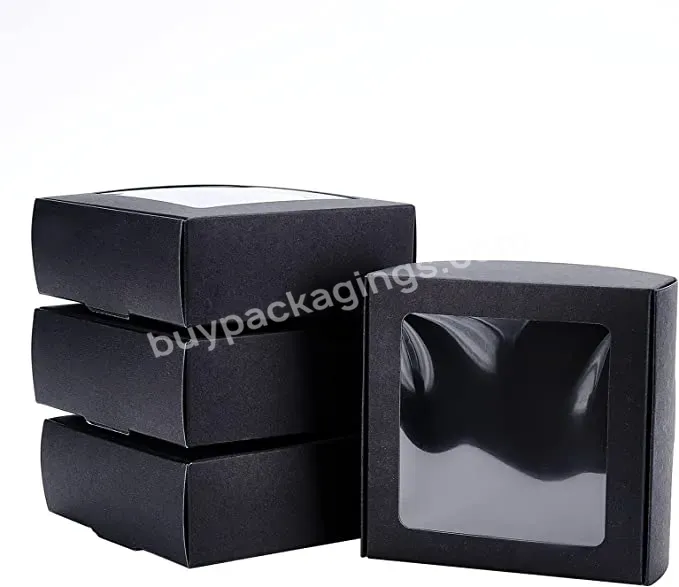 Wholesale Price Jewelry Paper Boxes Paper Box With Clear Window For Packaging Storage Display Gift Boxes