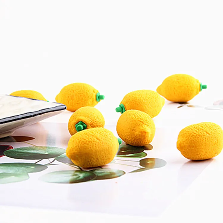 Wholesale Price Korea Lemon Fruit Refrigerator Magnet 3d Resin refrigerator magnet 3d Fruit Fridge Magnets