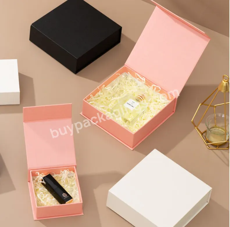 Wholesale Price Magnetic Gift Box With Lid Cosmetic Packaging Boxes Corrugated Folding Paper Box