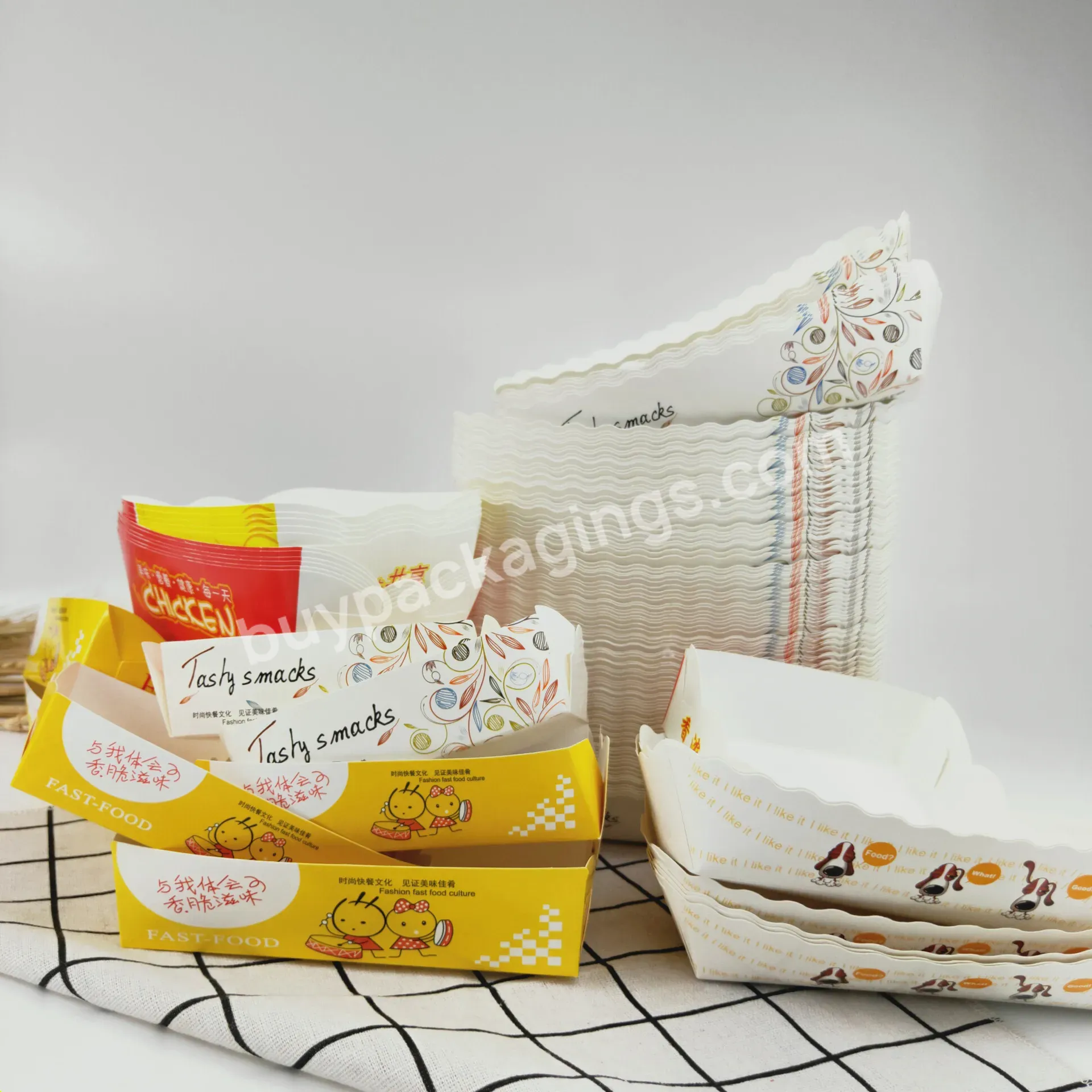 Wholesale Price Paper Packaging Box For Food Hot Dog Box