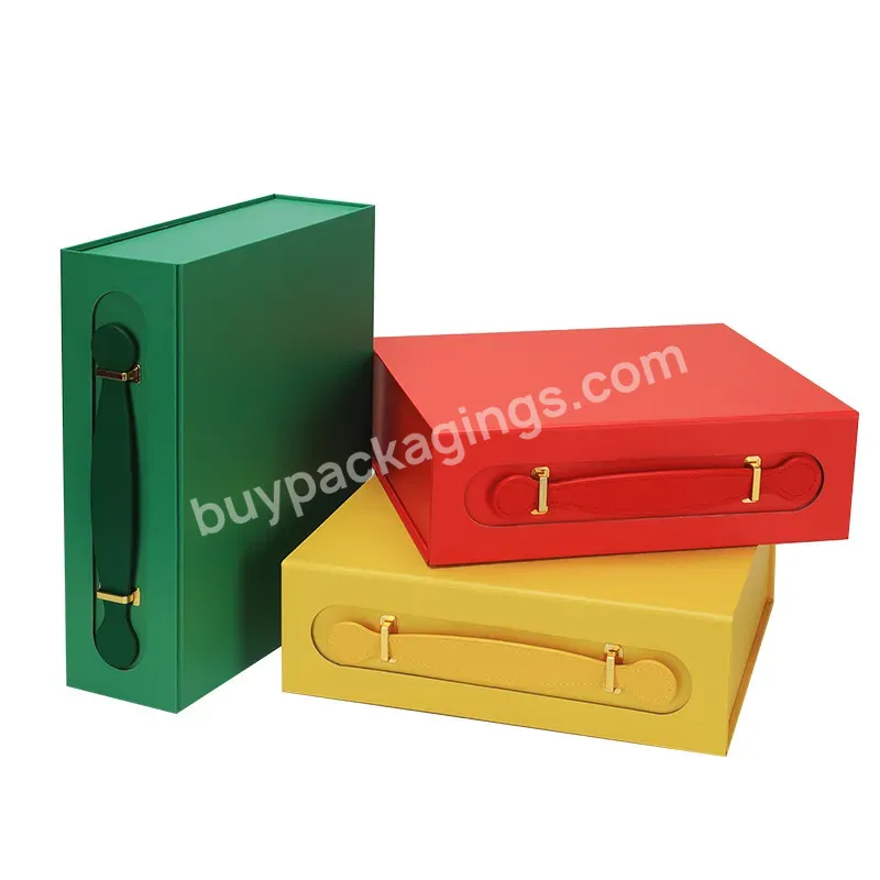 Wholesale Price Portable Folding Gift Box Clamshell Packaging Paper Boxes Corrugated Box With Magnetic