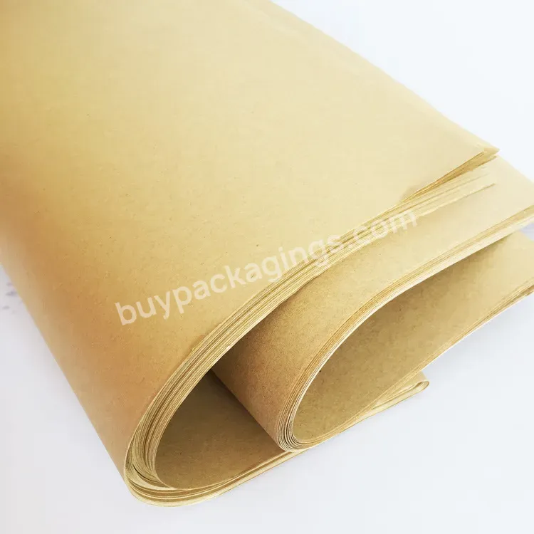 Wholesale Printed Bouquet Gift Wrapping Brown Printed Kraft Paper Rolls Flower 45 Sheets/bag Flower Wrapping Paper