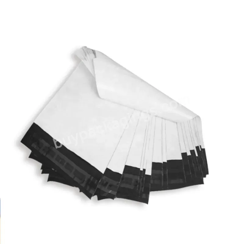 Wholesale Printed Express Courier Recycled White And Black Bags Shipping Package Envelope Poly Mailer Mailing Polymailer Bag