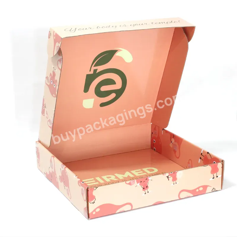 Wholesale Printed Logo Colourful Clothing Shipping Postal Boxes Corrugated Mailer Packaging Boxes Custom Logo