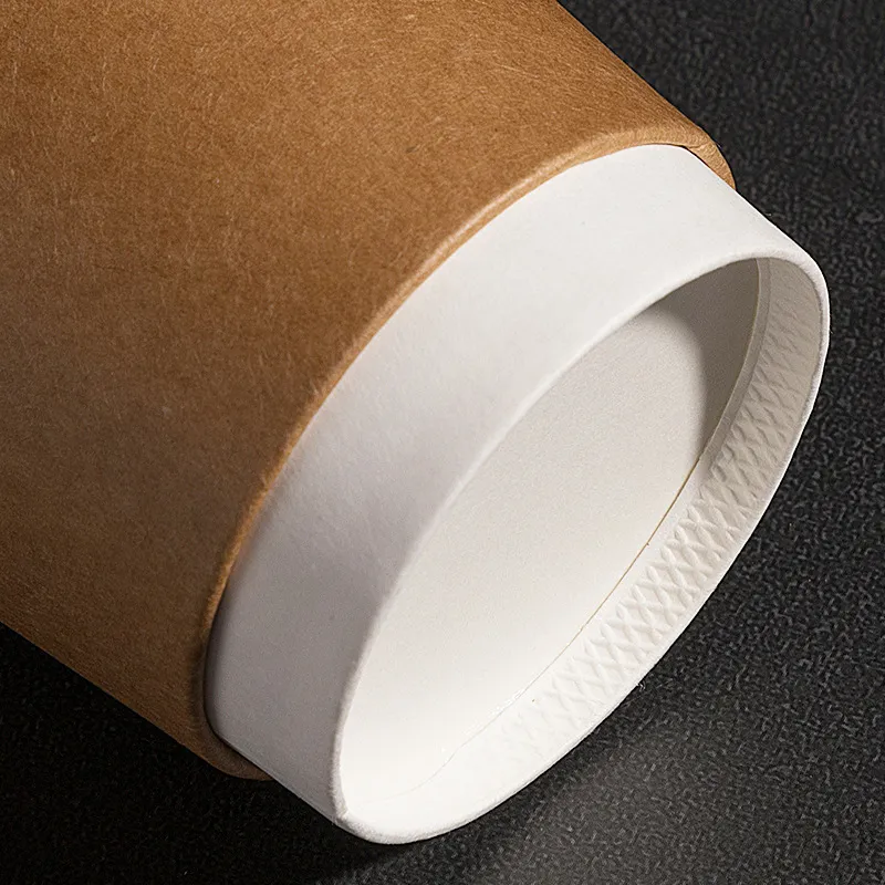 Wholesale Printing 8oz 12oz 16oz Single Wall Disposable hot water coffee paper cup with sleeves and lid