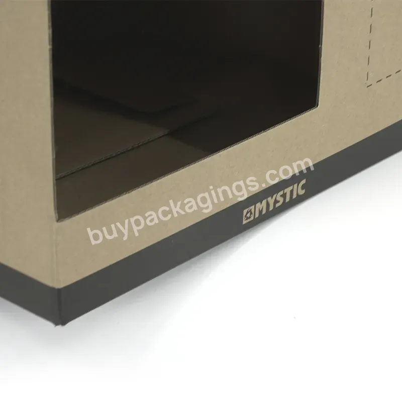 Wholesale Printing Brown Paper Shipping Box Custom Recyclable Kraft Packaging Box With Window