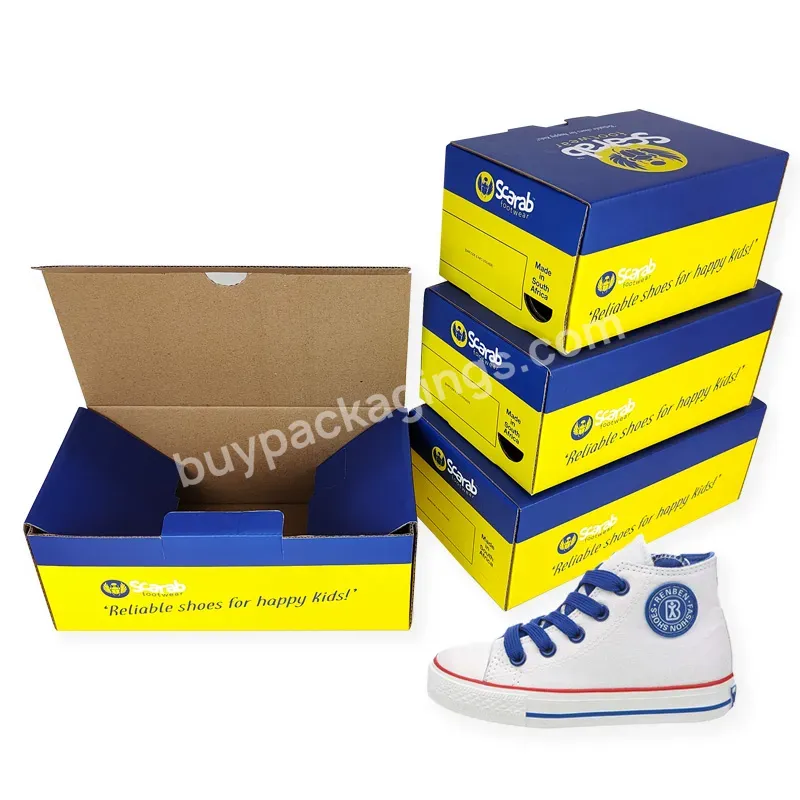 Wholesale Printing Packaging Boxes Mailing Box Gift Packaging Corrugated Cardboard Shoe Box With Custom Logo