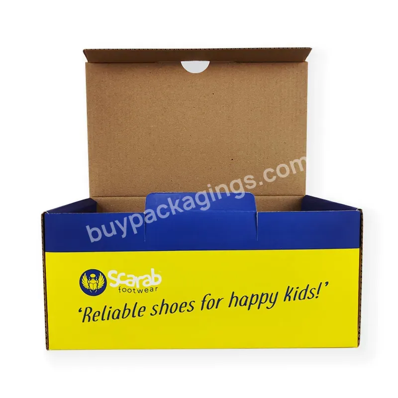 Wholesale Printing Packaging Boxes Mailing Box Gift Packaging Corrugated Cardboard Shoe Box With Custom Logo