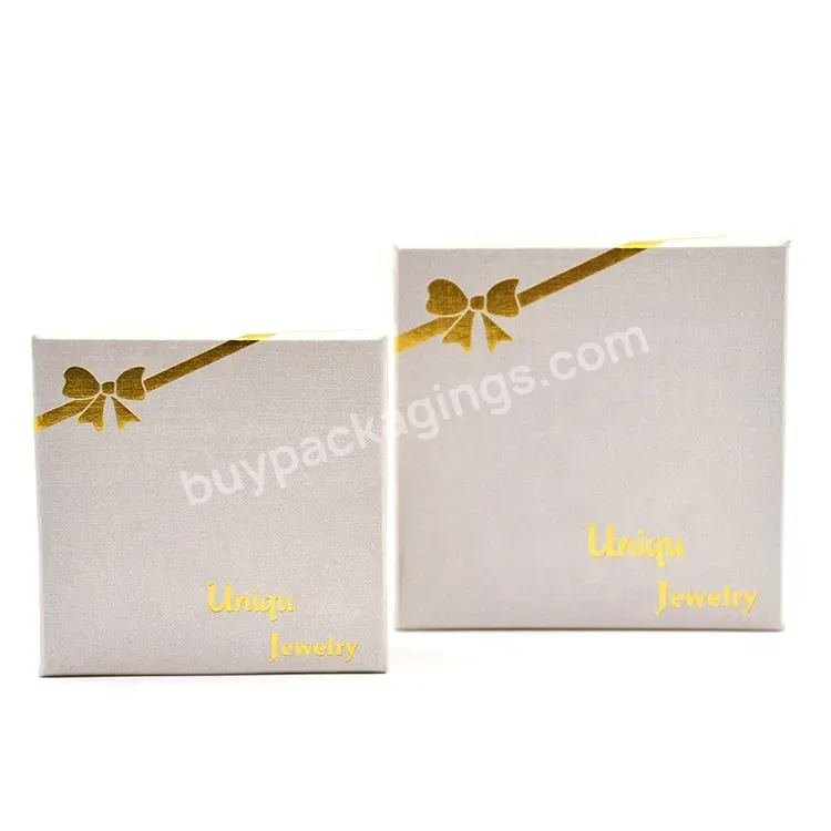 Wholesale Printing Paper Rigid Cardboard Cosmetics Packaging Lid And Base Baby Jewellery Gift Box