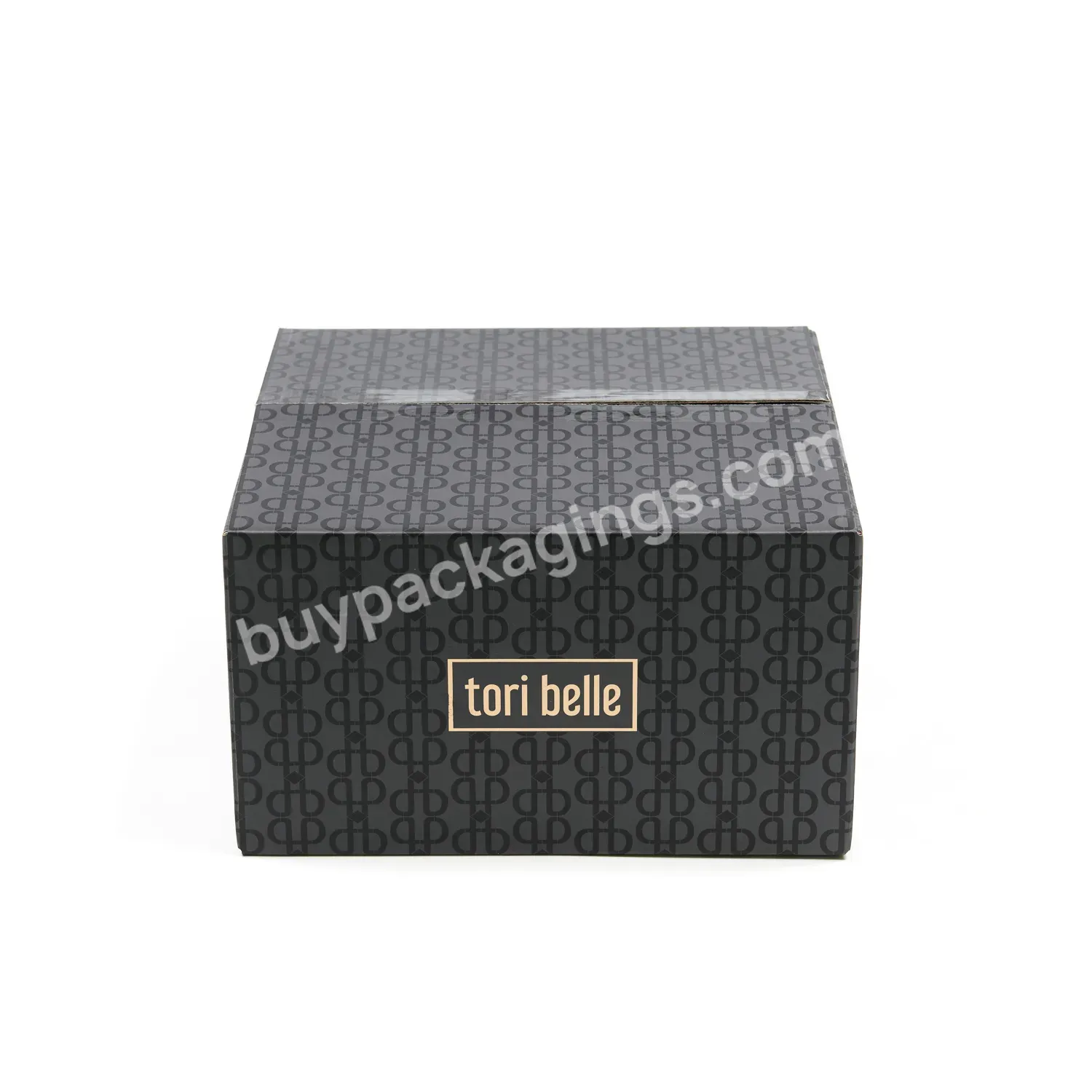 Wholesale Printing Perfume Paper Packaging Box Black Shipping Corrugated Cardboard Luxury Cartons