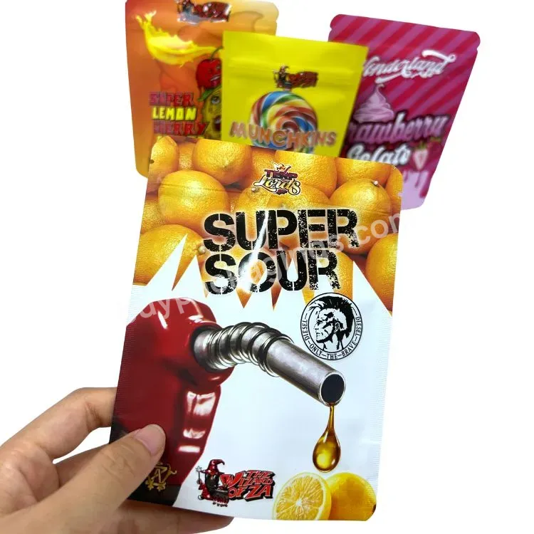 Wholesale Printing Resealable Smell Proof Stand Up Pouch Packaging 3.5g/7g/1oz/1lb Ziplock Mylar Bag Custom Printed Mylar Bags