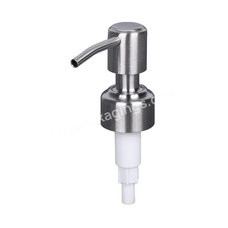 Wholesale Private Logo Free Sample 28/400 Metal Lotion Pump Stainless Steel Liquid Soap Dispenser Pump