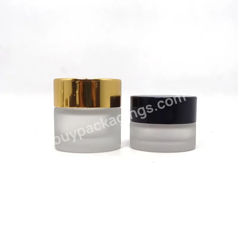 Wholesale Products 15g 30g 50g 100g Clear Transparent Glass Cream Jar With Plastic Lid Cosmetic Container For Skincare Packaging