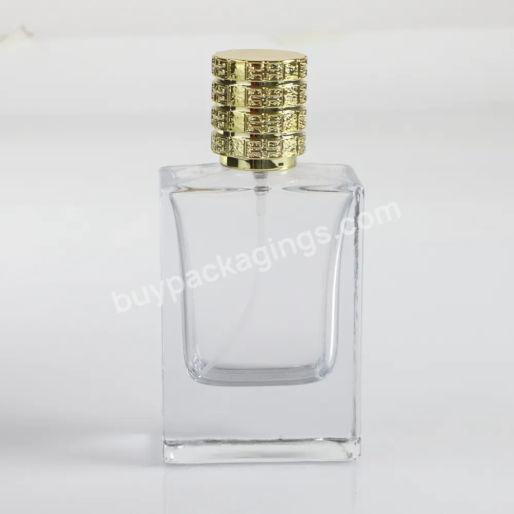 Wholesale Products Price Luxury 50ml Refillable Spray Glass Empty Perfume Refill Atomizer Bottles Botol Parfum Perfume Bottle