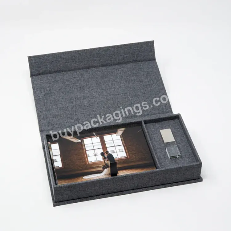 Wholesale Professional Hard Empty Photo Book Presentation Cardboard Shipping Ox For Picture Frame Photo Frame Packaging
