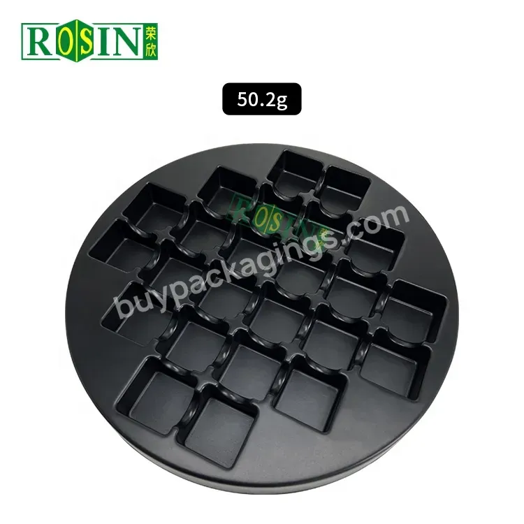 Wholesale Professional Superior Thermoformed Blister Chocolate Insert Tray Packaging Round Plastic Insert Tray For Chocolate Box