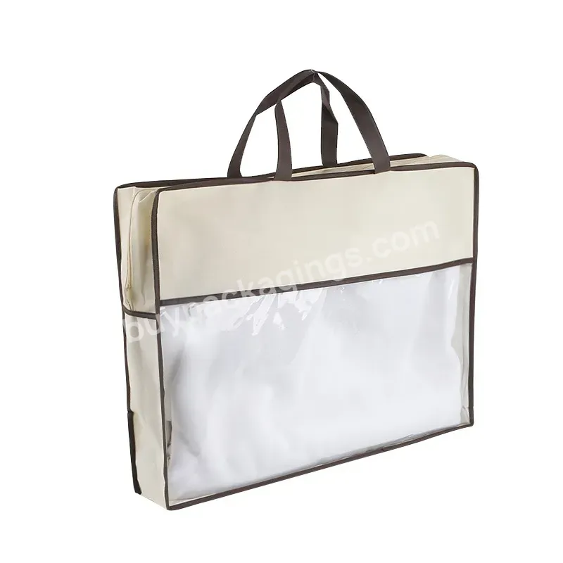 Wholesale Pvc Tote Shopping Bag Shoulder Transparent Pvc Clear Clothing Bag With Logo Pvc Hand Bag