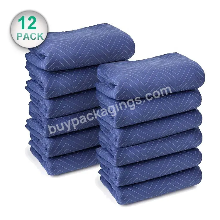 Wholesale Quilted Woven Moving Blanket Heavy Duty Equipment 72x80 Pad Moving Furniture Blanket