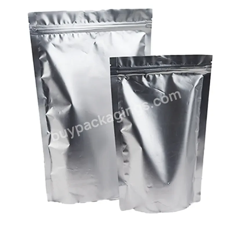 Wholesale Reasonable Price Clear In Front Heat Sealing New Brushed Film Material Mylar Bags With Aluminum Foil With Handle