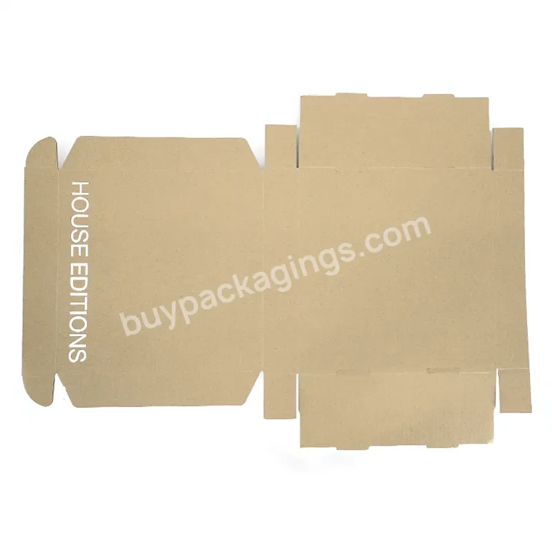 Wholesale Recyclable Blank Printed Brown Kraft Paper Shipping Box Folding Corrugated Paper Baby Keepsake Boxes