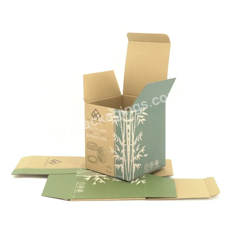 Wholesale Recyclable Carton New Designed Blue Paper Shipping Box Design Jar Packaging Mailer Kraft Boxes