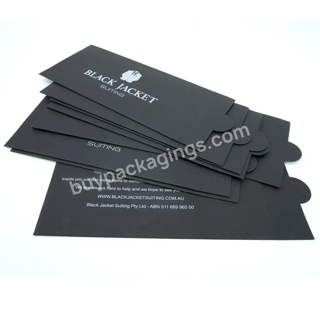 Wholesale Recyclable Custom Packaging Paper Bags Shipping Cardboard Mailer Black Paper Envelopes