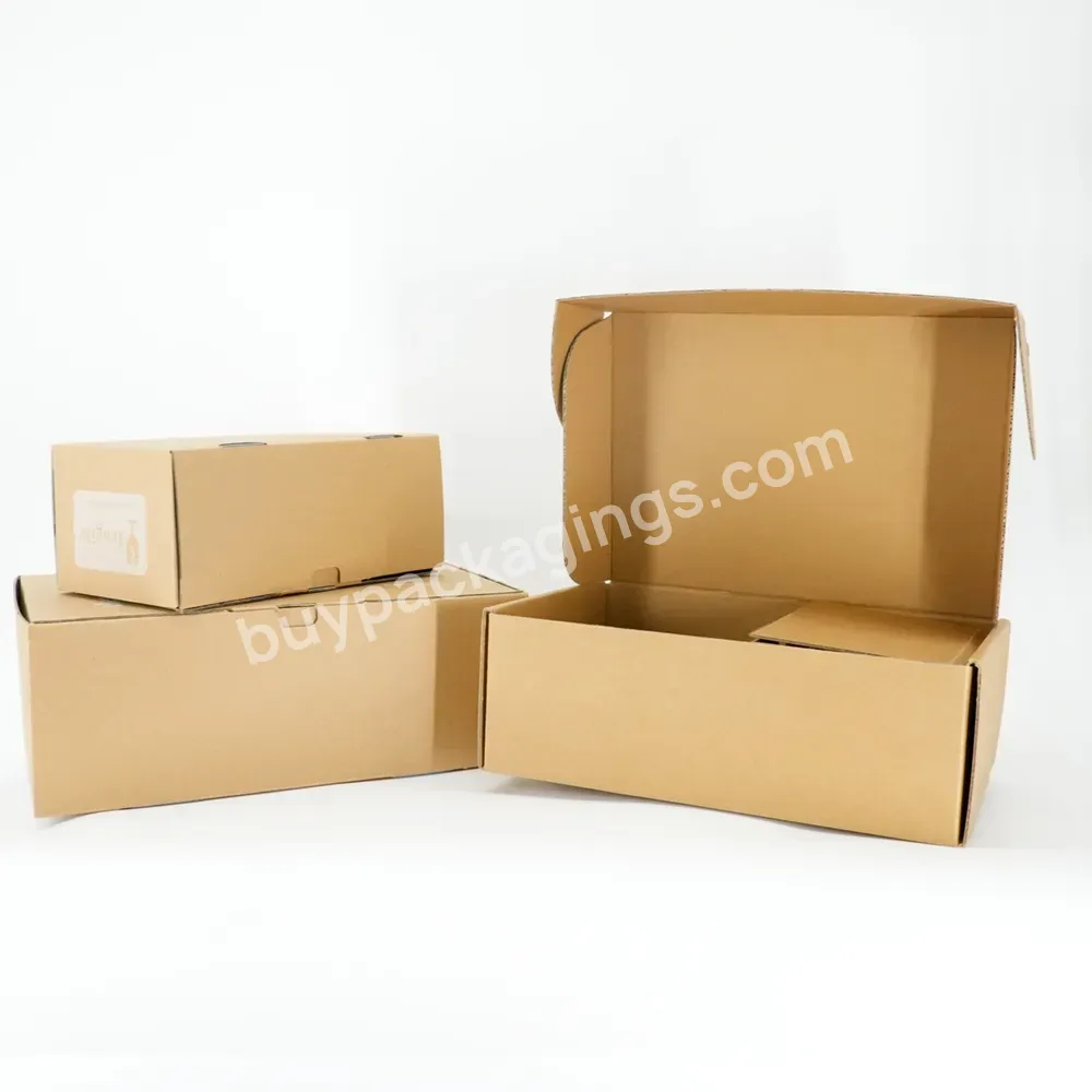 Wholesale Recyclable Custom Printing Corrugated Paper Carton Kraft Paper Shipping Box Corrugated Mailer Box