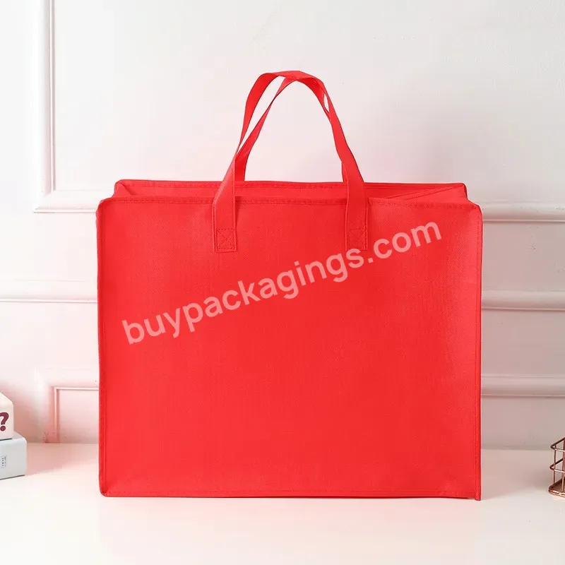 Wholesale Recycle Customized Printing Colorful Hand Sewn Foldable Eco-friendly And Reusable Tote Bag Non Woven Shopping Bags Wit