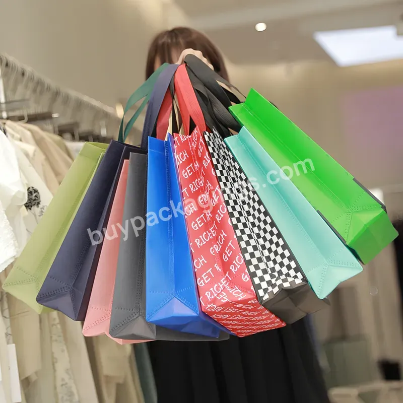 Wholesale Recycle Eco Friendly Laminated Waterproof Non Woven Printing Foldable Reusable Custom Logo Pp Shopping Tote Bag With - Buy Wholesale Recycle Eco Friendly Laminated Waterproof Non Woven Printing Foldable Luxury For Shopping,Handle Pp Non Wov