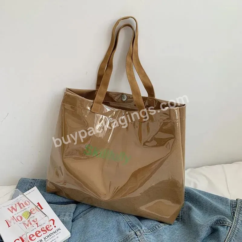 Wholesale Recycle Eco Pvc Canvas Printing Foldable Luxury Reusable Custom Logo Cotton Shopping Tote Bag With Logos