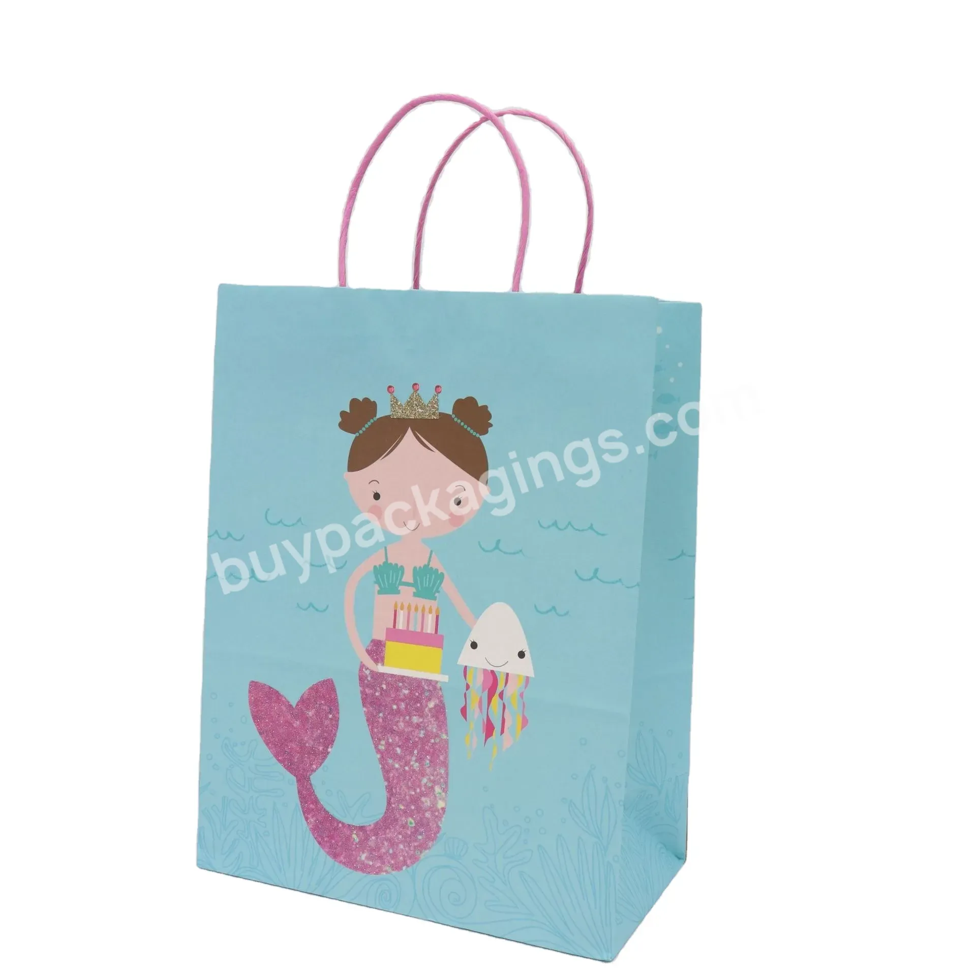 Wholesale Recycled Custom Kraft Bag Design Logo Printing Clothes Jewelry Gift Shopping Paper Bag With Handle