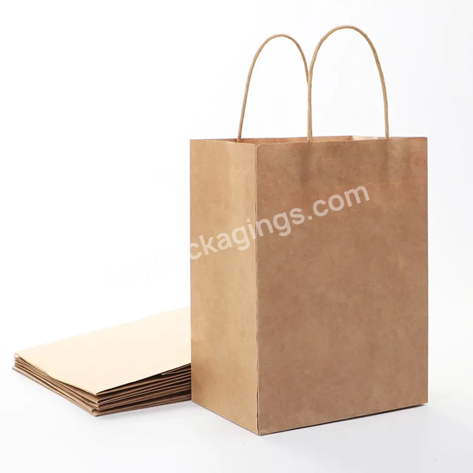 Wholesale Recycled Customized Printed Handle Shopping Paper Bags Clothing Gift Jewelry Packaging Bags With Your Own Logo