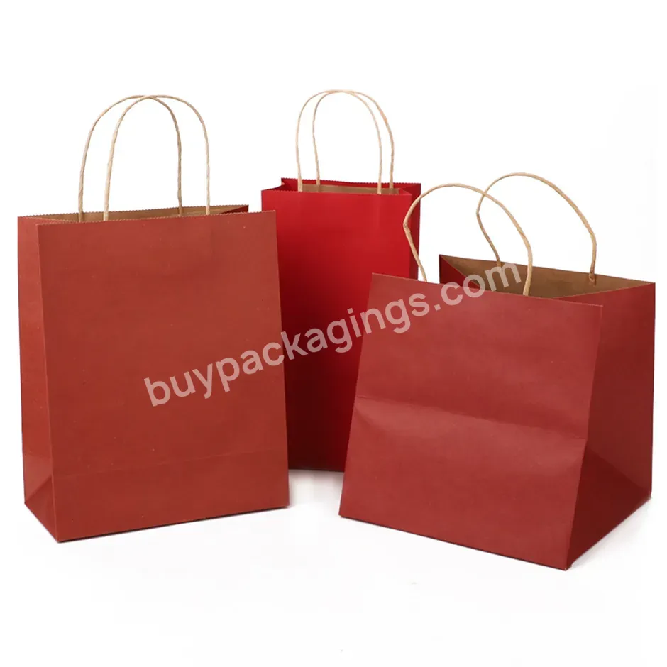 Wholesale Recycled Customized Printed Handle Shopping Paper Bags Clothing Gift Jewelry Packaging Bags With Your Own Logo