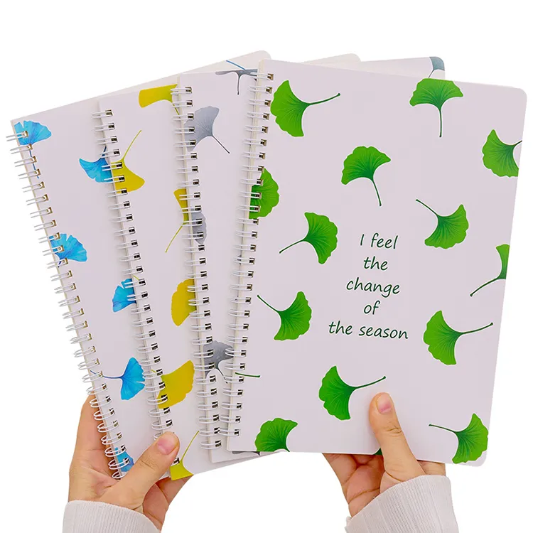 wholesale recycled small left handed thick a5 spiral notebook printing