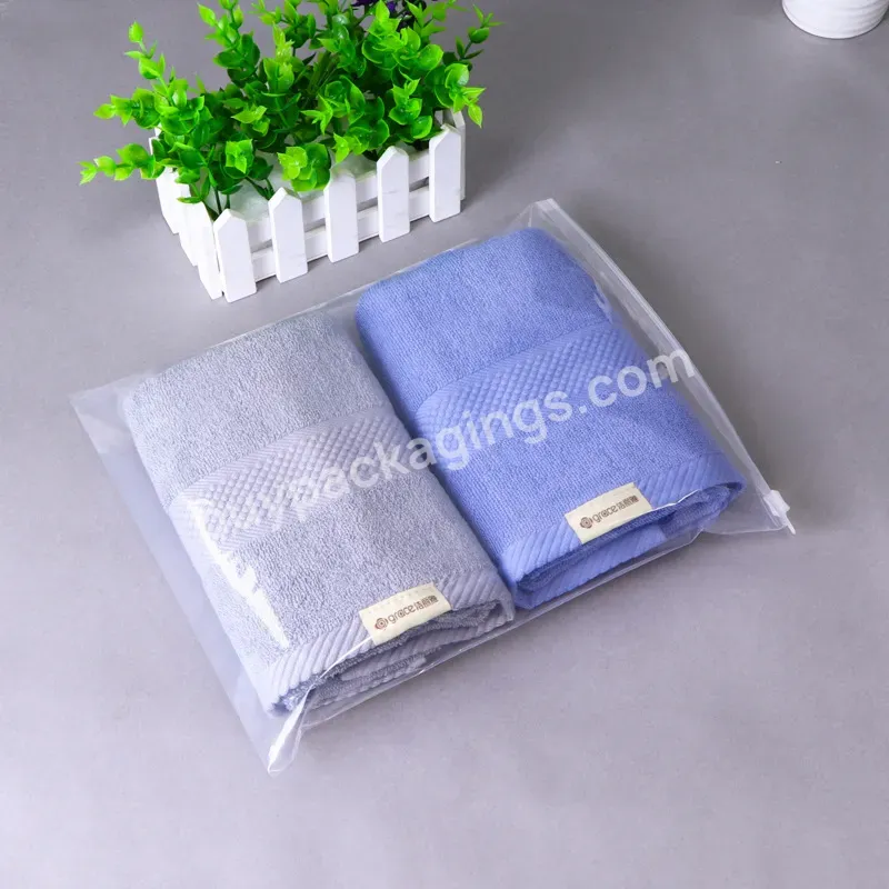 Wholesale Reusable Custom Logo Biodegradable Zip Lock Ziplock Bag Clothing Packaging Compostable