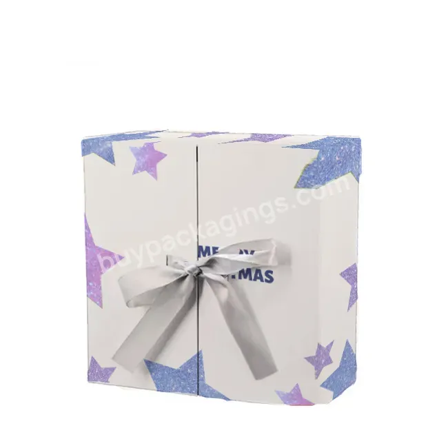 Wholesale Rigid Custom Color Foil Stamping Logo Printing Christmas Eve Gift Packaging Boxes