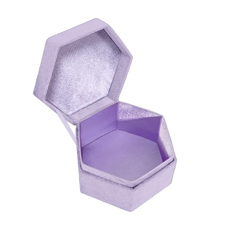 Wholesale Ring Necklace Bracelet Bracelet Accessories hexagon jewelry box packaging Storage box Gift wrapping box