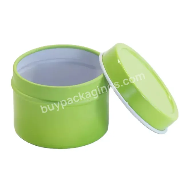 Wholesale Round 2 Oz 4 Oz 6 Oz 8 Oz Small Mini Metal Candle Tin Can Container Tin Jar For Candle