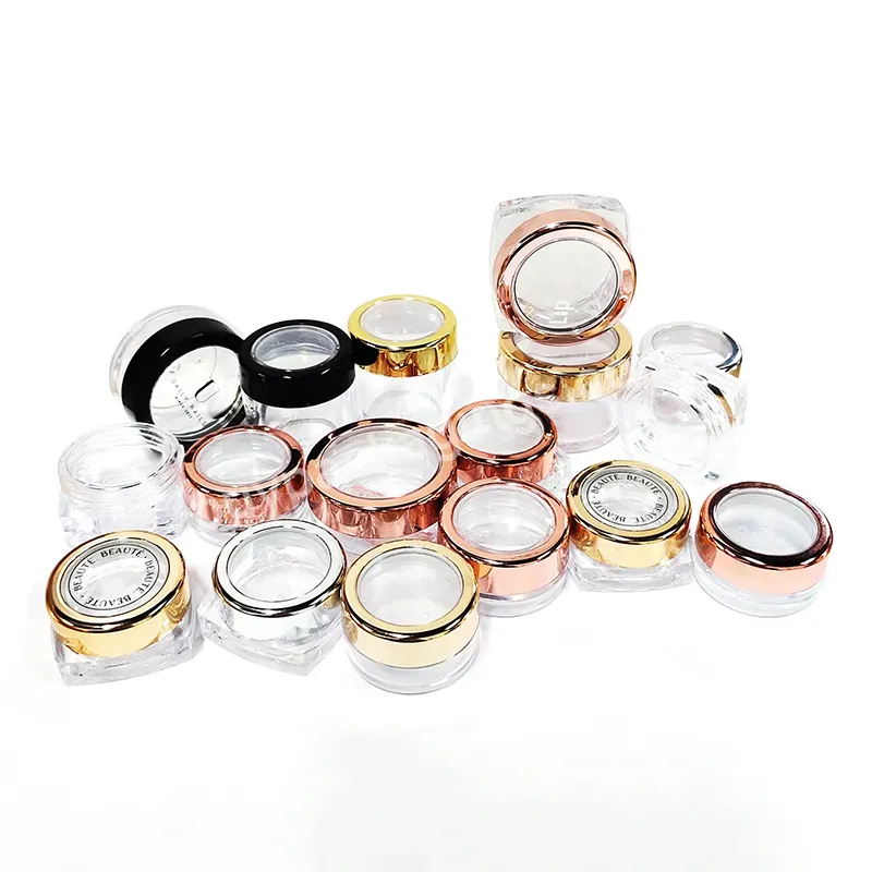Wholesale Round Candy Color Macaron Shaped Jars,10g Empty Cosmetic Pp Plastic Cream Jar,Lip Balm Eye Shadow Powder Container