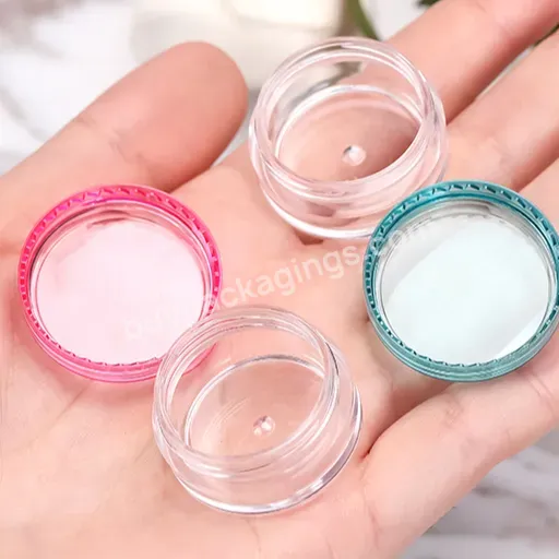 Wholesale Round Custom Colors 3g Plastic Jar 3ml Round Container Jars With Lid For Cosmetic/skin Care Cream Jars