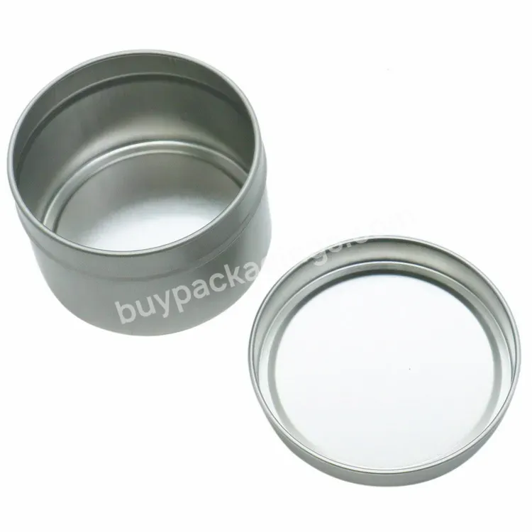 Wholesale Round Metal Tin Box Container Gift Can Candle Making Tins