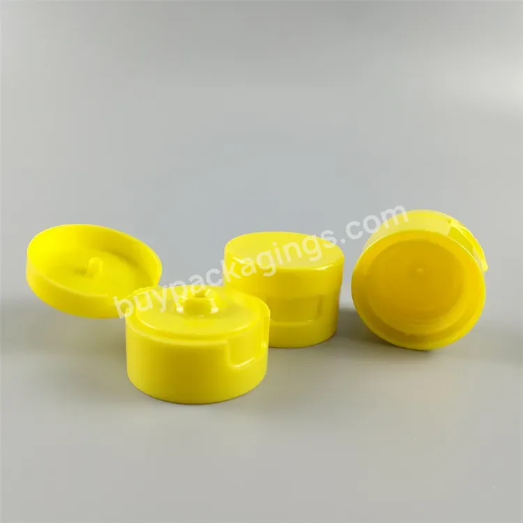 Wholesale Round Shape Plastic Pp Flip Top Screw Cap For Shampoo Lotion Bottle